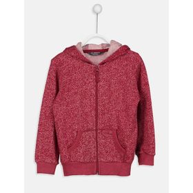 Lc Waikiki 9S7273Z4 Fermuarlı Kapüşonlu Kız Çocuk Sweatshirt