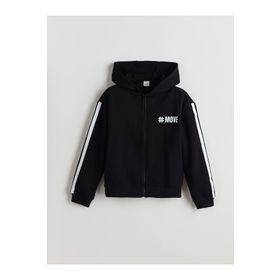 Lc Waikiki 9S7273Z4 Fermuarlı Kapüşonlu Kız Çocuk Sweatshirt
