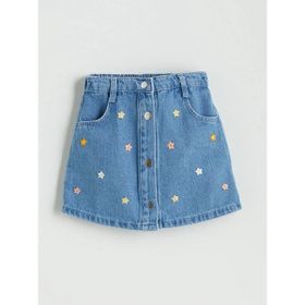 Lc Waikiki İndigo T T Mavi Kız Çocuk Kot Etek