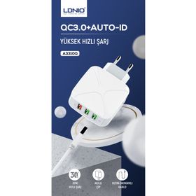 Ldnıo A3310Q Micro Hızlı Seyahat Şarj Cihazı