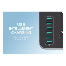 Ldnio SE3631 3 Priz + 6 Usb Akım Korumalı Priz