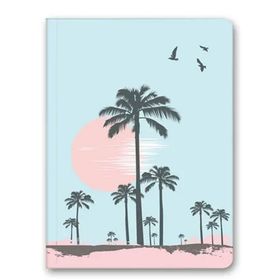 Le Color 14 x 20 cm Çizgili Palmiye Naturel Mini Defter