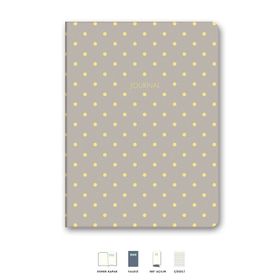 Le Color 14x20 cm Çizgili Kum Puantiyeli Defter