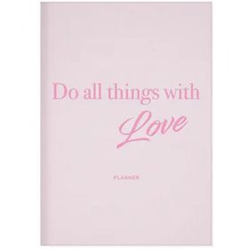 Le Color 15 x 21 cm Pembe Keten Süresiz Planlayıcı Ajanda Defter