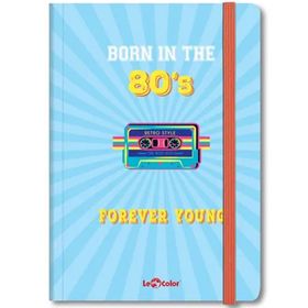 Le Color 17 x 24 cm Forever 80's Mottolu Düz Defter