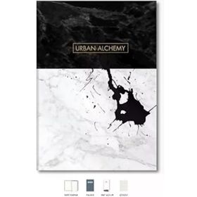 Le Color 17x24 cm Mermer Çizgili Siyah Defter