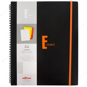 Le Color 2012214/2 Elegance Pp Kapak Ayraçlı A4 90 Yp.Kareli Defter