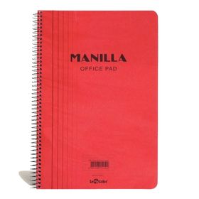 Le Color A4 Kareli Kırmızı Manilla Ofis Defter