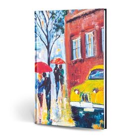 Le Color Çizgili Yağmur Creamona Nice Dokulu Mini Defter