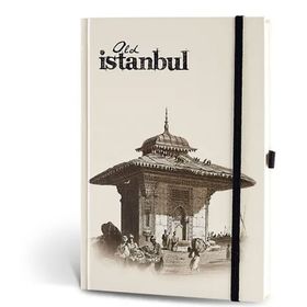 Le Color Eski İstanbul Journal Çizgili Lastikli Çeşme Defter