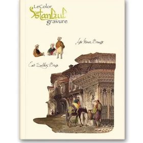 Le Color İstanbul Gravür Mini Journal Çizgili Külliye Defter