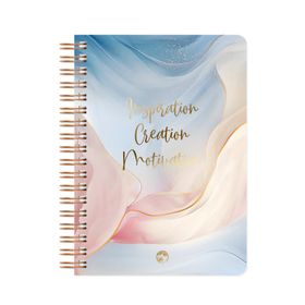 Le Color Kareli Inspiration 17x24 cm Marble Spiralli Defter