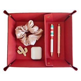 Le Color Kırmızı Masaüstü Düzenleyici Dekoratif Organizer