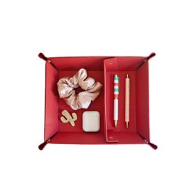 Le Color Kırmızı Masaüstü Düzenleyici Dekoratif Organizer