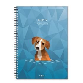 Le Color Köpek Polygonal A4 Çizgili 200 Sayfa Defter