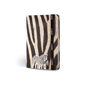 Le Color Kumaş Çizgili Lastikli Zebra Defter