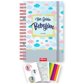 Le Color Mavi Bebek Anı Defteri ve Sticker