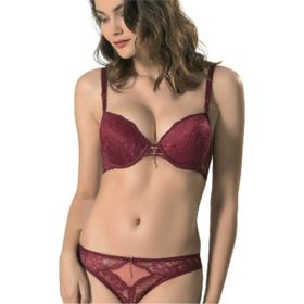 Le Jardin 5040 Cybele Bra Silikonlu Siyah Taşlı Sütyen Takım