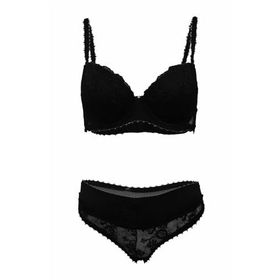 Le Jardin 5200 Elianor Push-Up Siyah Sütyen Takım