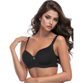 Le Jardin 7015 Siyah Şeritli Desteksiz Basic Sütyen