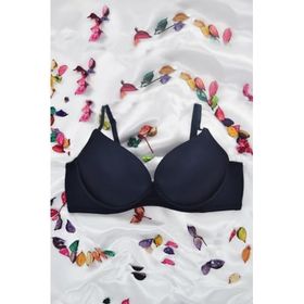 Le Jardin 7033-B Lacivert Destekli Balenli Micro Kaplı Kadın Sütyen