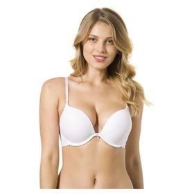 Le Jardin 7034 Lingerie Kadın Beyaz 2 Beden Büyüten Destekli Dolgulu Sihirli Sütyen