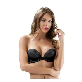 Le Jardin 7036 Blanche Sihirli Çift Dolgulu Siyah Straplez Kadın Sütyen