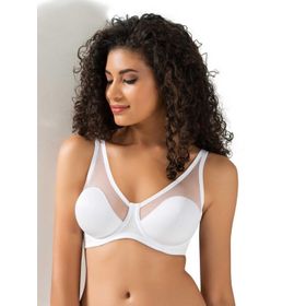 Le Jardin 9200 Beyaz Tüllü Toparlayıcı Soft Cup Kadın Sütyen