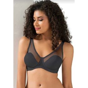 Le Jardin 9200 Siyah Tüllü Toparlayıcı Soft Cup Kadın Sütyen