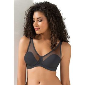 Le Jardin 9200 Siyah Tüllü Toparlayıcı Soft Cup Kadın Sütyen