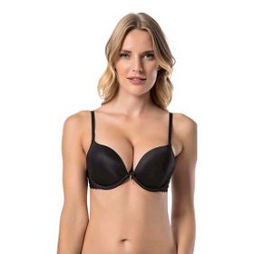 Le Jardin Lingerie 7034 Siyah Kadın 2 Beden Büyüten Sihirli Destekli Push Up Sütyen