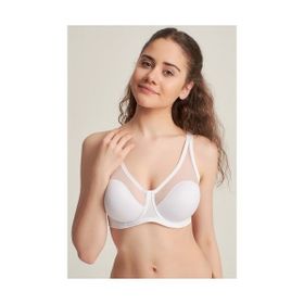 Le Jardin Lingerie 9200 Beyaz B Cup Kadın Tül Detaylı Desteksiz Toparlayıcı Sütyen