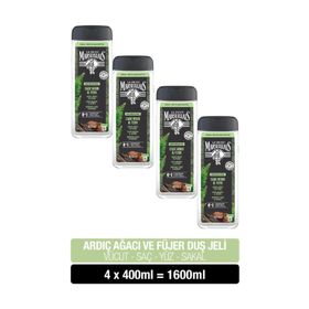 Le Petit Marseillais Ardıç Ağacı ve Füjer 4x400 ml Erkek Duş Jeli