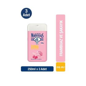 Le Petit Marseillais Frambuaz ve Şakayık 3x250 ml Duş Jeli