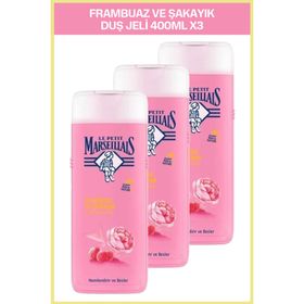 Le Petit Marseillais Frambuaz ve Şakayık 3x400 ml Duş Jeli