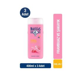 Le Petit Marseillais Frambuaz ve Şakayık 3x400 ml Duş Jeli