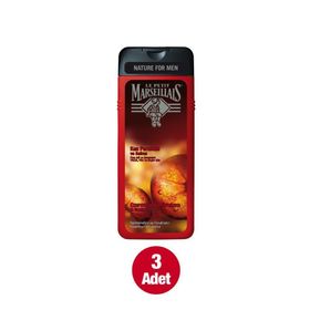 Le Petit Marseillais Kan Portakalı ve Safran 3x400 ml Erkek Duş Jeli