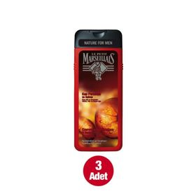 Le Petit Marseillais Kan Portakalı ve Safran 3x400 ml Erkek Duş Jeli