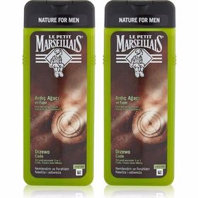 Le Petit Marseillais Men 2x400 ml Ardıç Ağacı ve Füjer Duş Jeli