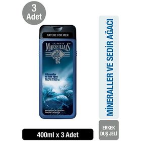 Le Petit Marseillais Men 3x400 ml Mineraller ve Sedir Ağacı Duş Jeli