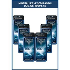 Le Petit Marseillais Men 6x400 ml Mineraller ve Sedir Ağacı Duş Jeli