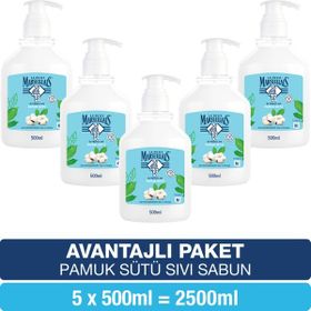 Le Petit Marseillais Pamuk Sütü 5x500 ml Sıvı Sabun