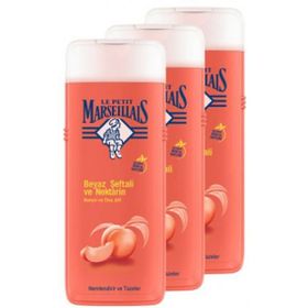 Le Petit Marseillais Şeftali ve Nektarin 3x400 ml Duş Jeli