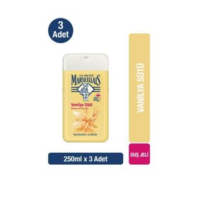 Le Petit Marseillais Vanilya Sütü 3x250 ml Duş Jeli
