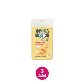 Le Petit Marseillais Vanilya Sütü 3x250 ml Duş Jeli
