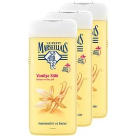 Le Petit Marseillais Vanilya Sütü 3x650 ml Duş Jeli