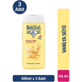 Le Petit Marseillais Vanilya Sütü 3x650 ml Duş Jeli