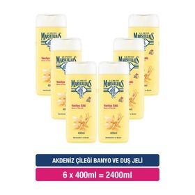 Le Petit Marseillais Vanilya Sütü 6x400 ml Duş Jeli