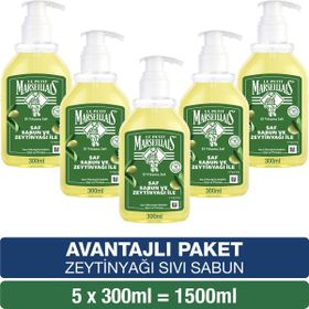 Le Petit Marseillais Zeytinyağı 5 x 300 ml Saf Sıvı Sabun
