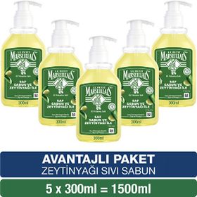 Le Petit Marseillais Zeytinyağı 5 x 300 ml Saf Sıvı Sabun